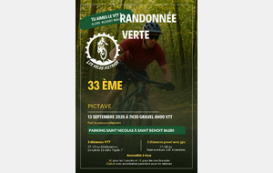 Merci pour votre participation à la 33ème randonnée des Vélos Pictaves!